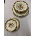 Royal Imperial Finest Bone China to include: 5 dinner plates; 6 bowls; 4 saucers; 3 side plates; 2