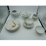 A part tea set - Dragon China a/f