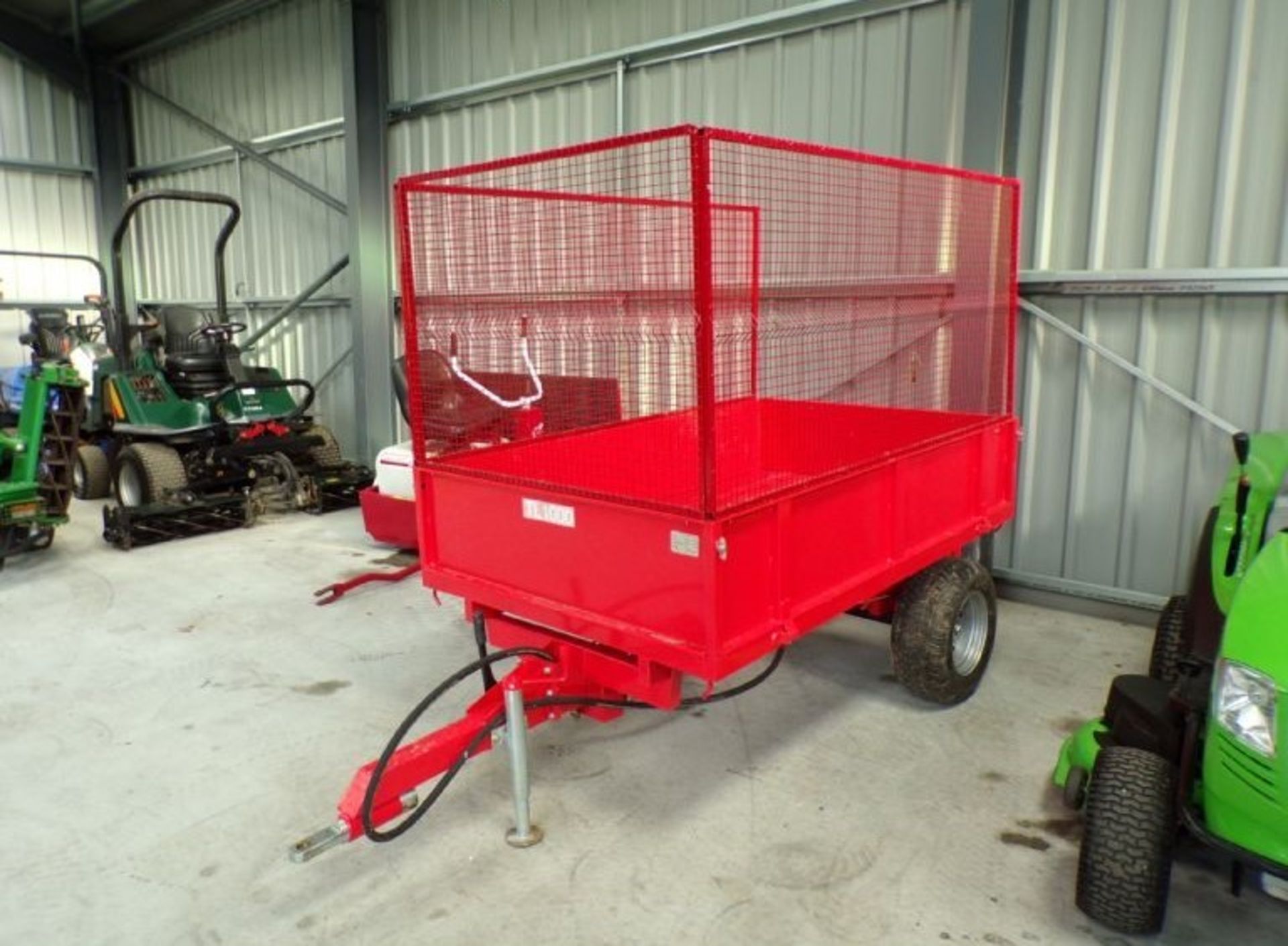 NEW TIPPING TRAILER WITH MESH SIDES