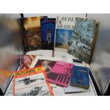bundle of magazines, old instruction leaflets, imperial war museum handbook, 2 Dick Turpin menus,