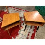 2 retro bedside tables