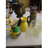 a selection of vases and a jardiniere base