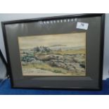 John Avery watercolour of Murray Lodge, Connemara, signed and dated 10" x 6.5"