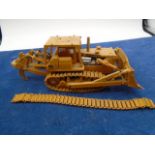 KOMATSU D455A bulldozer broken track, no box