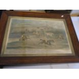 3 vintage prints of Aylesbury Steeple Chase after paintings by F C Turner, 75 x 55 cm