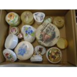 2 boxes of pill pots/ trinket pots