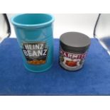 Heinz beans pot and lidded marmite pot