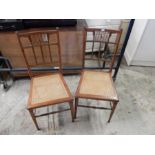 2 Bedroom Chairs with cane seats