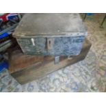 Wooden ammo box and military box