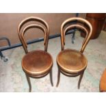 Pair of Fischel Bentwood Chairs