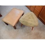 2 retro stools for reupholstery
