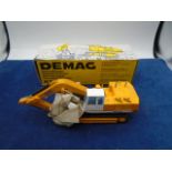 NZG DEMAG H55 hydraulic excavator slight tear on flap of box