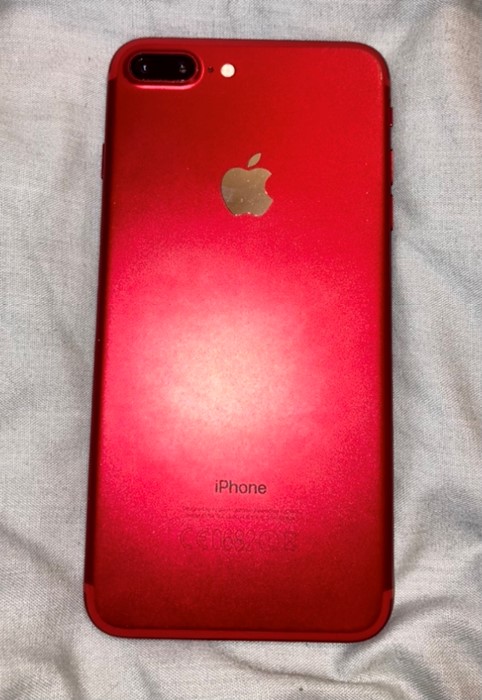 iPhone 7 Plus 128gb Red EE with case box and charger - Image 2 of 4