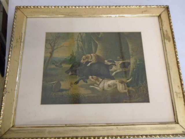 2 macabre hunting scene prints, 50 x 40cm - Image 2 of 3