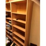 Pair of Large Modern Bookcases with adjustable shelves each 82 cm wide 28 deep 178 cm tall