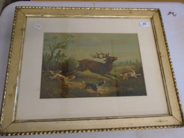 2 macabre hunting scene prints, 50 x 40cm - Image 3 of 3