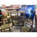 Old Charm Draw Leaf Table and 4 Chairs