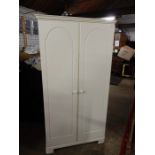 Modern Sheredon 2 door french Style Wardrobe 73 1/2 inches tall 38 1/2 wide 23 deep ( back panel