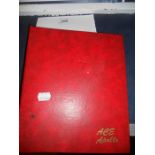 ACE Apollo red album of stamps from around the world