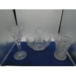 Crystal cut glass ware