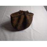 old hand woven horses nose bag