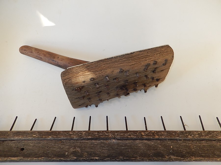 A Thatcher's paddle and Comb