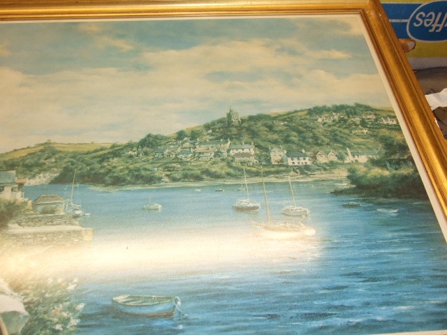 Robin Goodwin Newton Ferrers signed artists print 30 x 20 inches - Image 3 of 4