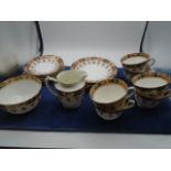 'Sandon' tea set, made in England. includes 6 x cups and saucers, 6 x cake/sandwich plates, milk