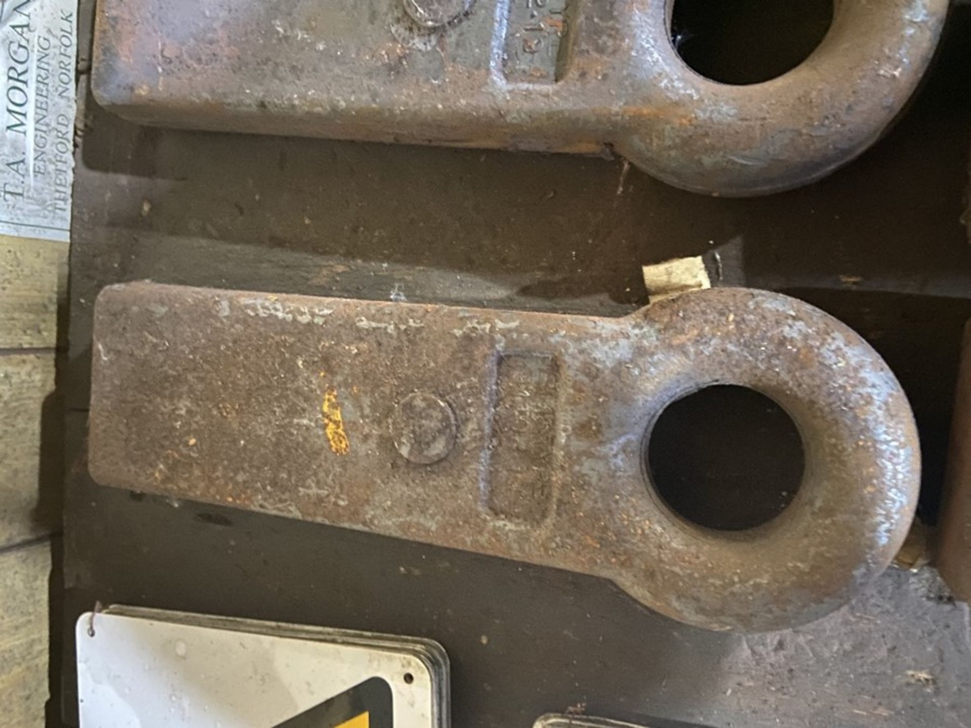 HEAVY DUTY EN16T WELD ON STRAIGHT TRAILER HITCH EYE - 16t