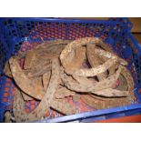 20 Vintage Heavy Horse Shoes from an old farriers shop