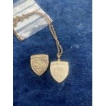 Silver Southern Cycle Club Badge and necklace