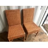 2 wicker chairs