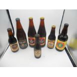7 Vintage Bottles of Ale etc , Watneys etc ( sold as collectors / display items )