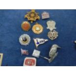 collection of badges, mainly a bicycle theme to include army cyclist corps