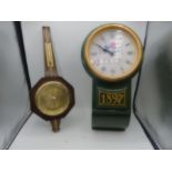 Thomas Kent wall clock and barometer