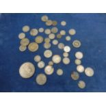 1 dollar 1972 cook island plus about 30 'silver' coins mostly foreign