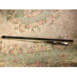 Vintage metal cased Padmori New Clubman snooker cue