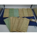 Approx 20+ Vintage motor vehicle and bicycle registration books with various dates from 1936 -