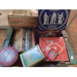 assortment of tins