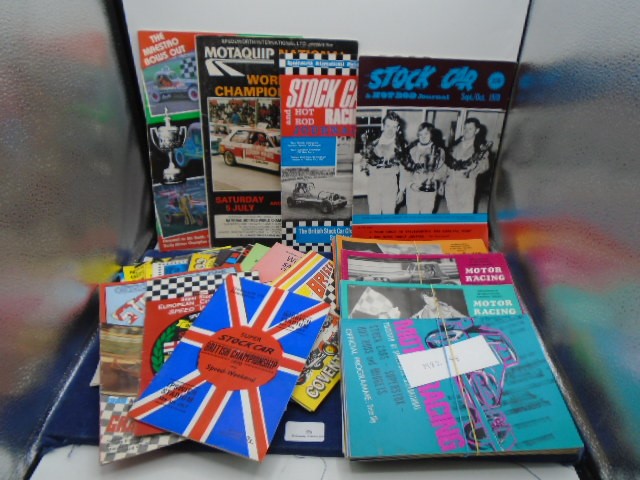 Collection of 90+ Stock Car Motor Racing Programmes from the 1970's and 1980's to include British