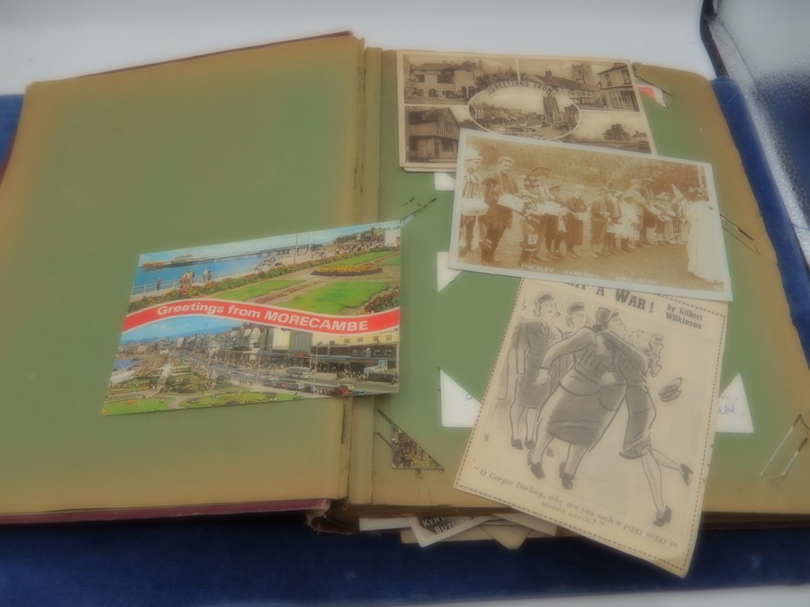 1 album of old local postcards and 1 of old photos - Image 2 of 9