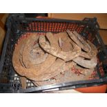 20 Vintage Heavy Horse Shoes from an old farriers shop