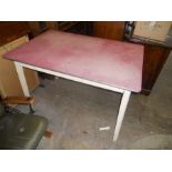 Retro Rectangular Formica Top Table 32 x 48 inches 30 tall