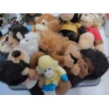 Large lot of stuffed modern and vintage monkeys