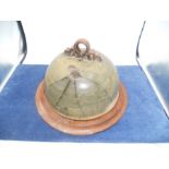 Vintage Studio Pottery Cheese Dome with Wooden Board