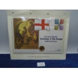 The Great Britain St George and The Dragon Gold Coin Cover with Gold Sovereign 2001, Limited edition