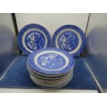 15 willow pattern plates
