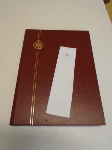 A red stock album mostly British Victorian to 1951 - 3 pages plus 1/2 page high value ERII - Image 2 of 6