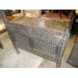 Antique Carved Indian Dowry Chest