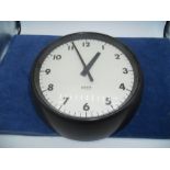Vintage Gent of Leicester Bakelite Factory / School Wall Clock 11 inches wide